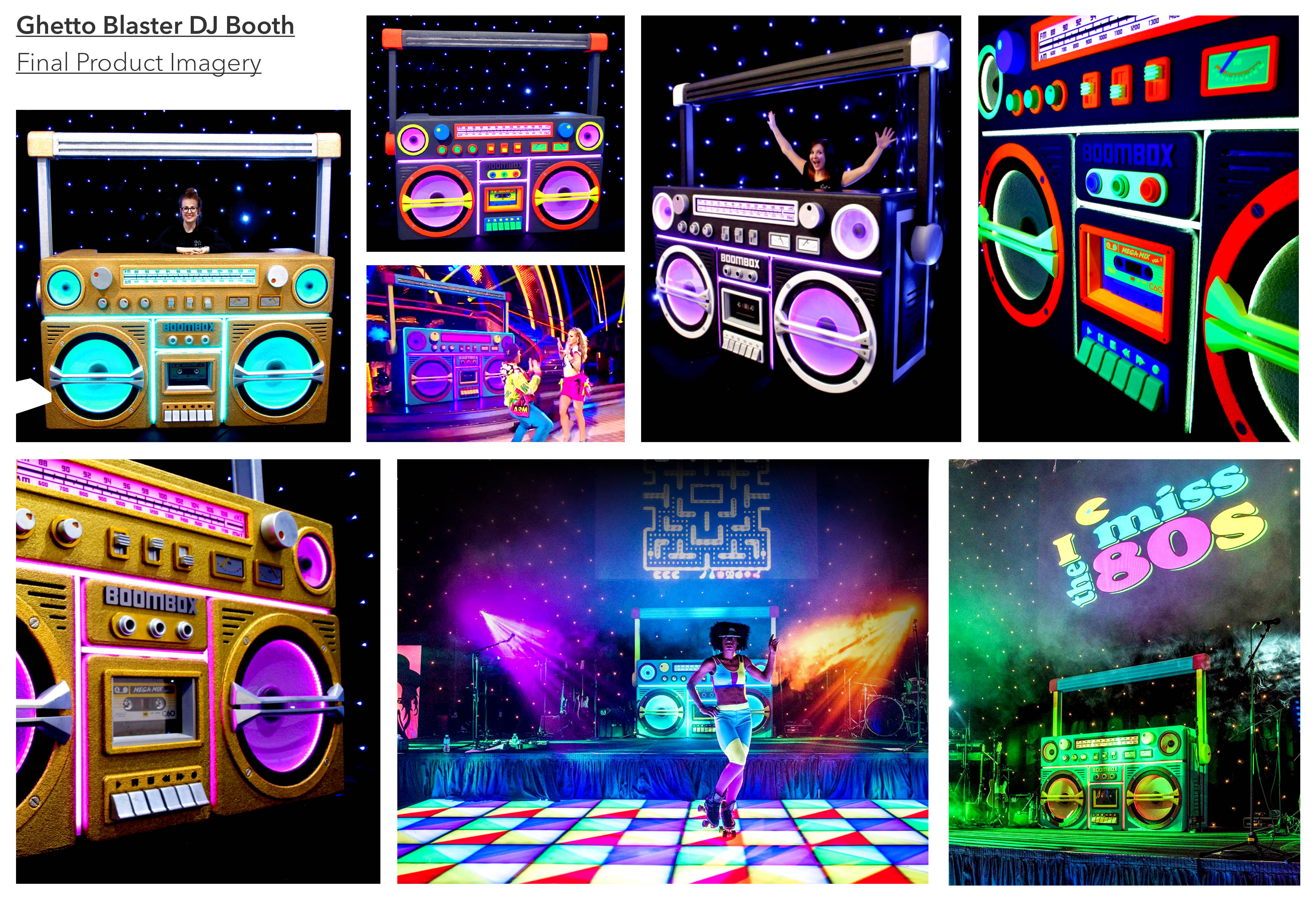 MUSE Design Winners - 'Boombox' - Themed DJ Booth & Drinks Bar
